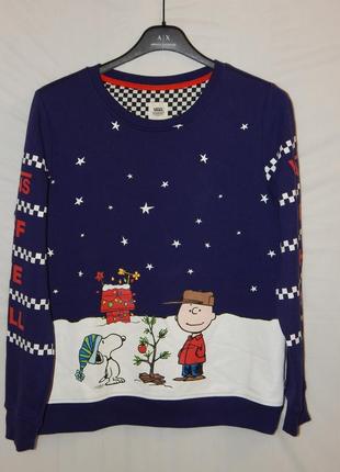 Сезонный sale! рождественский свитшот vans х peanuts charlie brown nwt от vans