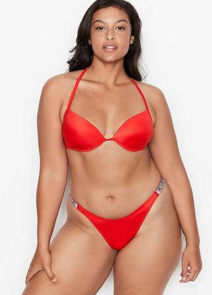 Купальник бікіні со стразами камнями р.36b 80b m l victoria's secret виктория сикрет вікторія сікрет оригинал