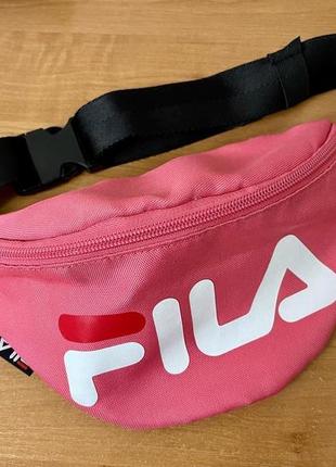 Рожева напоясна сумка fila