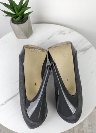 Шикарные туфли лодочки цвет тауп под замш, shoe box4 фото