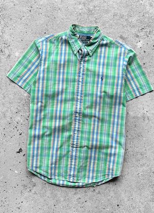 Polo by ralph lauren vintage custom fit short sleeve shirt сорочка на короткий рукав