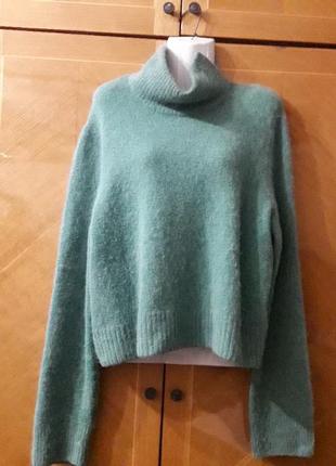 100% вовна ( альпака мерінос стрейч)  брендовий укороченний светр р.l від arket