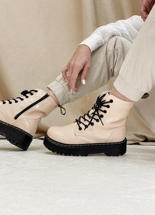Зимові жіночі черевики dr. martens jadon/зимние женские ботинки доктор мартинс жадон4 фото