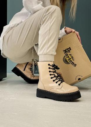 Зимові жіночі черевики dr. martens jadon/зимние женские ботинки доктор мартинс жадон7 фото