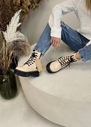 Зимові жіночі черевики dr. martens jadon/зимние женские ботинки доктор мартинс жадон9 фото