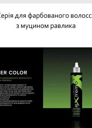 Флюид с экстрактом улитки extremo after color fluid spray 250мл