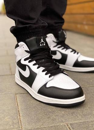 Жіночі кросівки  jordan 1 white black winter женские кроссовки джордан зимние4 фото