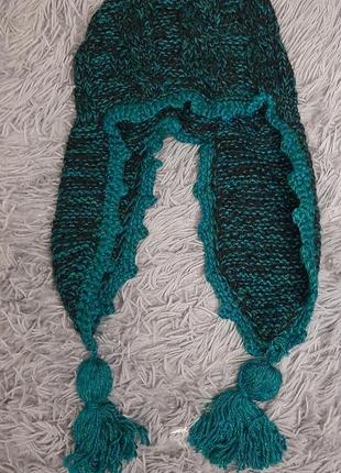 Шапка дитяча. вязана дитяча шапка. шапка ушанка