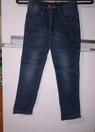 Джинсы glamourr jeans для девочки 2-х лет1 фото