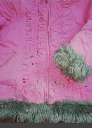 Куртка пальто зимове  5-6років2 фото