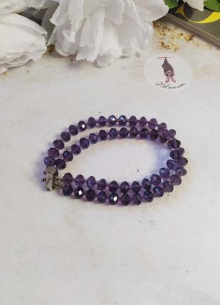 Браслет кришталеві намистини