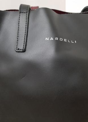 Итальянская роскошная сумка шоппер дорогого бренда nardelli кожа7 фото