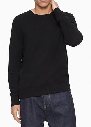 Свитер шерстяной calvin klein черный