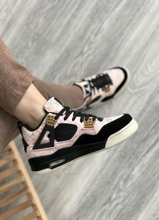 Жіночі кросівки  jordan retro 4 pink женские кроссовки джордан3 фото