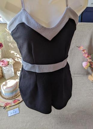 Боди черно белый, boohoo 10/38