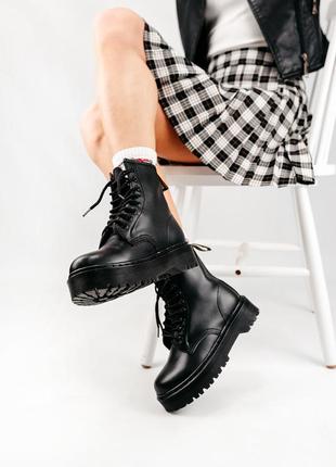 Зимові жіночі черевики dr. martens jadon/зимние женские ботинки доктор мартинс жадон2 фото