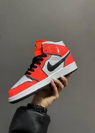 Жіночі кросівки nike air jordan 1 retro turf orange знижка sale / smb6 фото