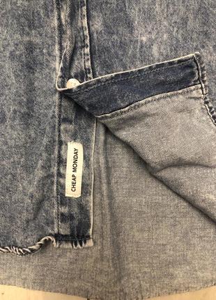 Новая мужская джинсовая рубашка cheap monday(m)4 фото