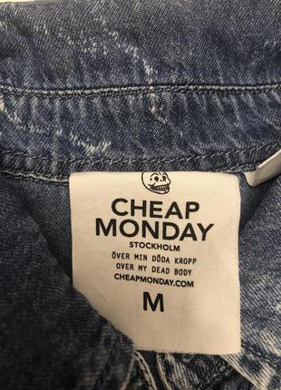 Новая мужская джинсовая рубашка cheap monday(m)10 фото