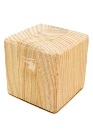 Деревянная заготовка основа для бизикубика 7 см бизикубик 70 мм дерев'яний бізікубик кубик з дерева