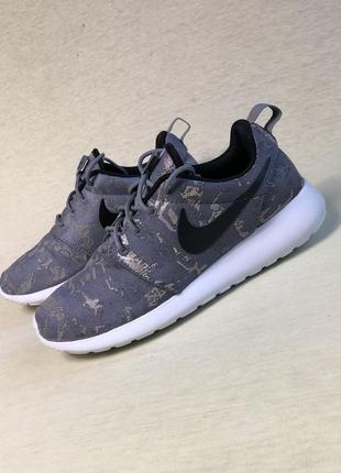 Кроссовки nike roshe one print 599432 430 midnight teal