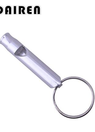 Громкий свисток sport d4. брелок-свисток для ключей. спасательный футбольный свисток алюминиевый металлический