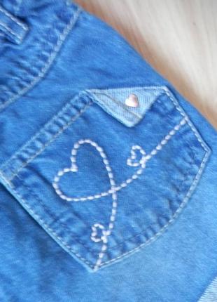 Новые фирменные джинсовые шорты george малышке 2-3 года2 фото