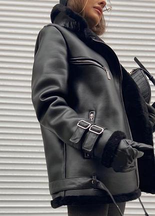 Дублянки якісна еко-шкіра до -25°с чорна