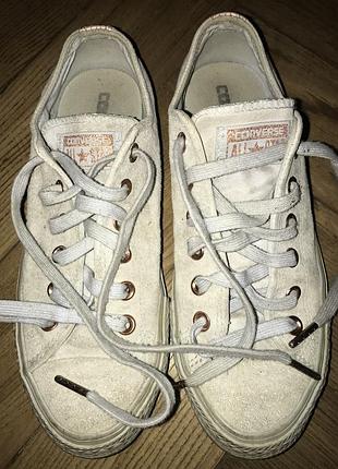 Конверсы кеды кроссовки натуральная замша