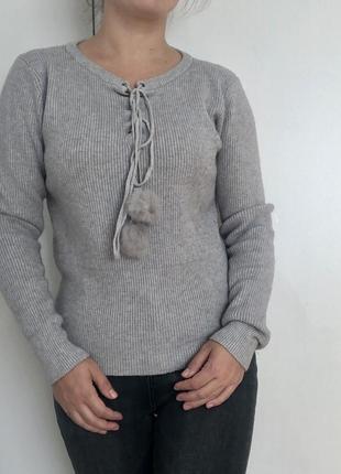Теплий натуральний кашеміровий светер1 фото