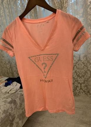 Футболка оригинал яркая guess