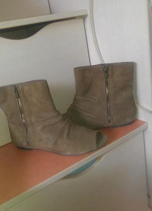 Модные ботиночки stradivarius цвета какао из натуральной замши #розвантажуюсь
