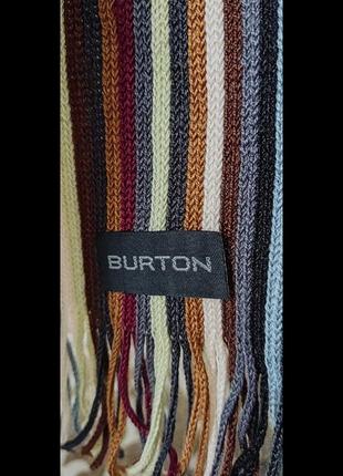 Шарф смугастий burton3 фото