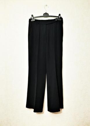 Turnover брендовые брюки чёрные со стрелками прямые свободные женские штаны отличная посадка
