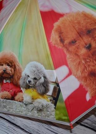Зонт зонт детский с яркими героями матовый яркий и веселый живые собачки щенков4 фото