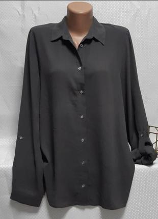 Блузка блуза рубашка с длинным рукавом трансформером  р 50-52