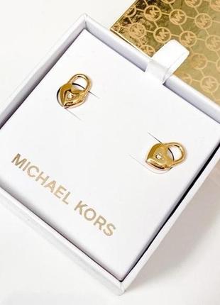 Жіночі сережки-гвоздики майкл корс. оригінал з сша michael kors