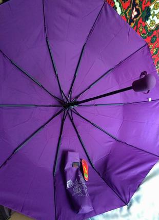 Зонт полуавтомат с волшебной проявкой сиреневый.2 фото