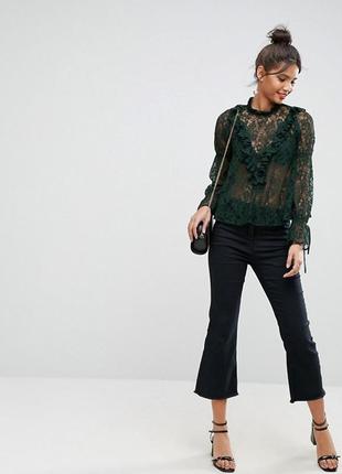 ♡ шикарная изумрудная блуза от asos ♡4 фото