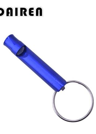 Громкий свисток sport d3. брелок-свисток для ключей. спасательный футбольный свисток алюминиевый металлический1 фото
