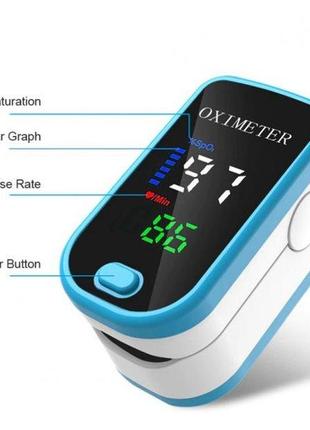 Пульсоксиметр для вимірювання пульсу і сатурації крові pulse oximeter
