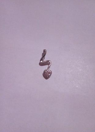 Подвеска серебряная 925 пробы.
