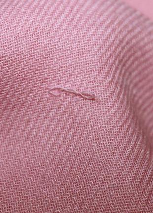 Шарф палантин розовый cashmere италия кашемир 176*75см.5 фото