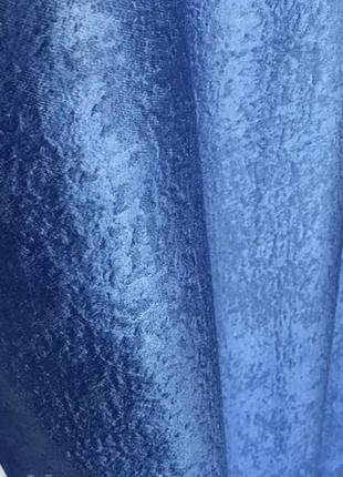 Штори блекаут  синій, комплект штор блекаут3 фото