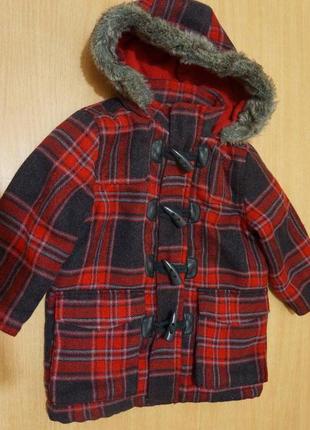 Ladybird пальто ( курточка ) 1-2 роки. хутро відстібається.