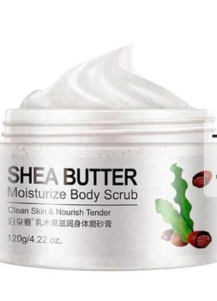 Скраб для тіла bioaqua shea butter moisturize body scrub з олією ши, 120 г2 фото