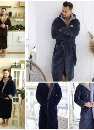 💖 чоловічий халат плюшевий чоловічий халат теплий плюшевий домашній халат туреччина