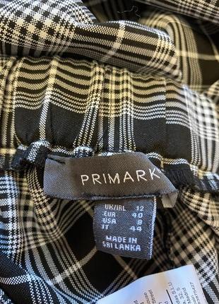 Красивые брюки в клетку, primark, размер l5 фото