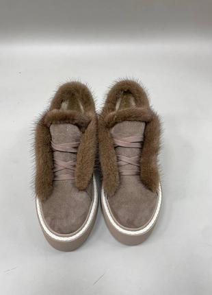 Лофери жіночі з хутром норки