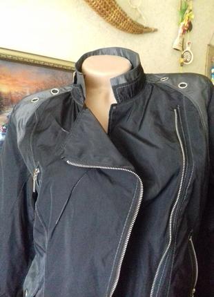 Чорна куртка-косуха, куртка areline(франція ),оригінал, р. s-m3 фото